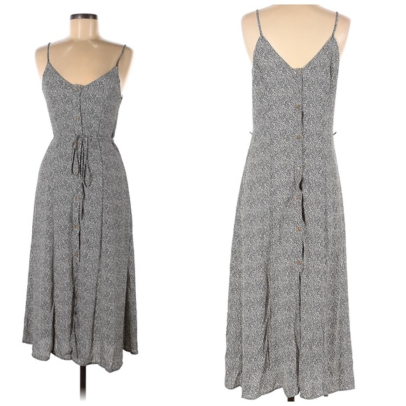 Button Down Speckled Midi Dress - Picture 3 of 14